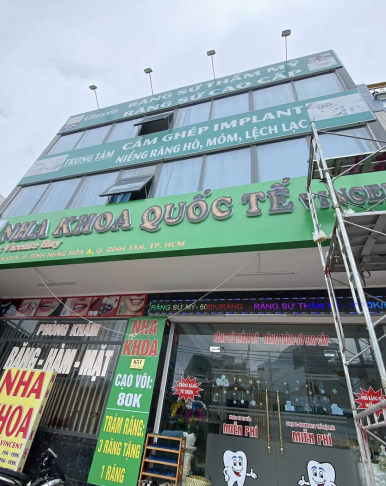 thi công bảng hiệu alu chữ nổi nha khoa