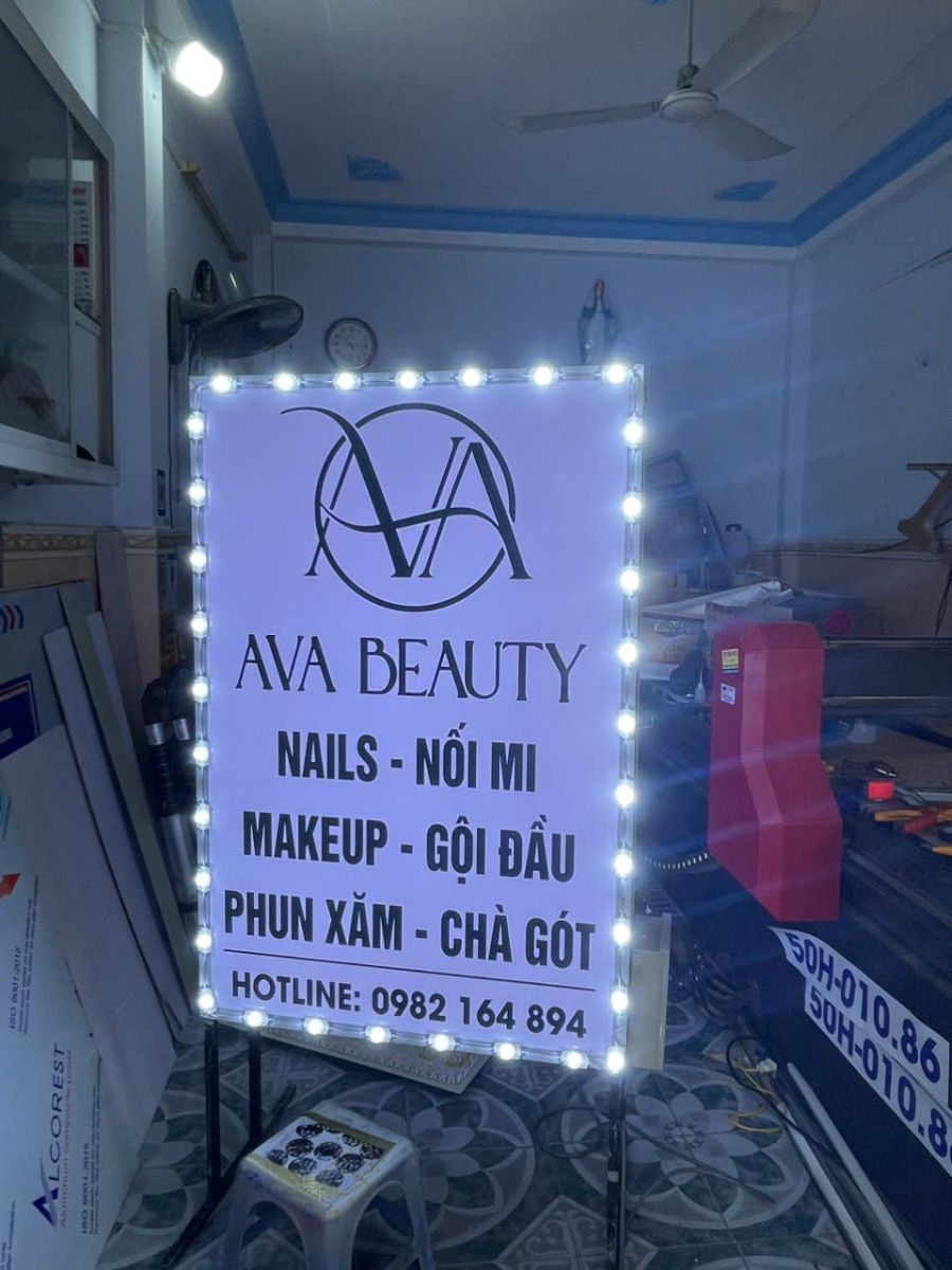 thiết kế bảng hiệu spa đường Tân Kỳ Tân Quý Bình Tân