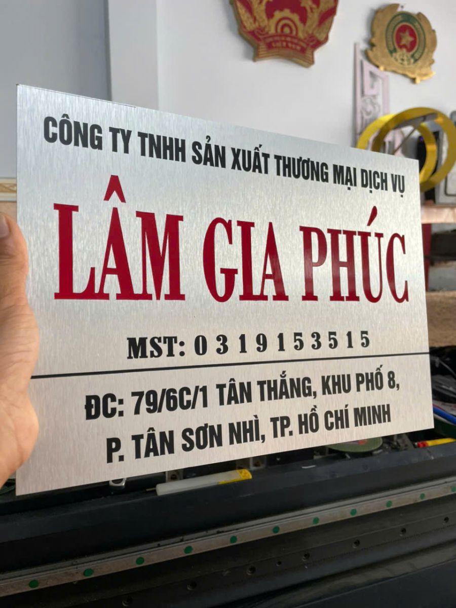 BẢNG HIỆU CÔNG TY KHU VỰC BÌNH HƯNG HÒA TP.HCM