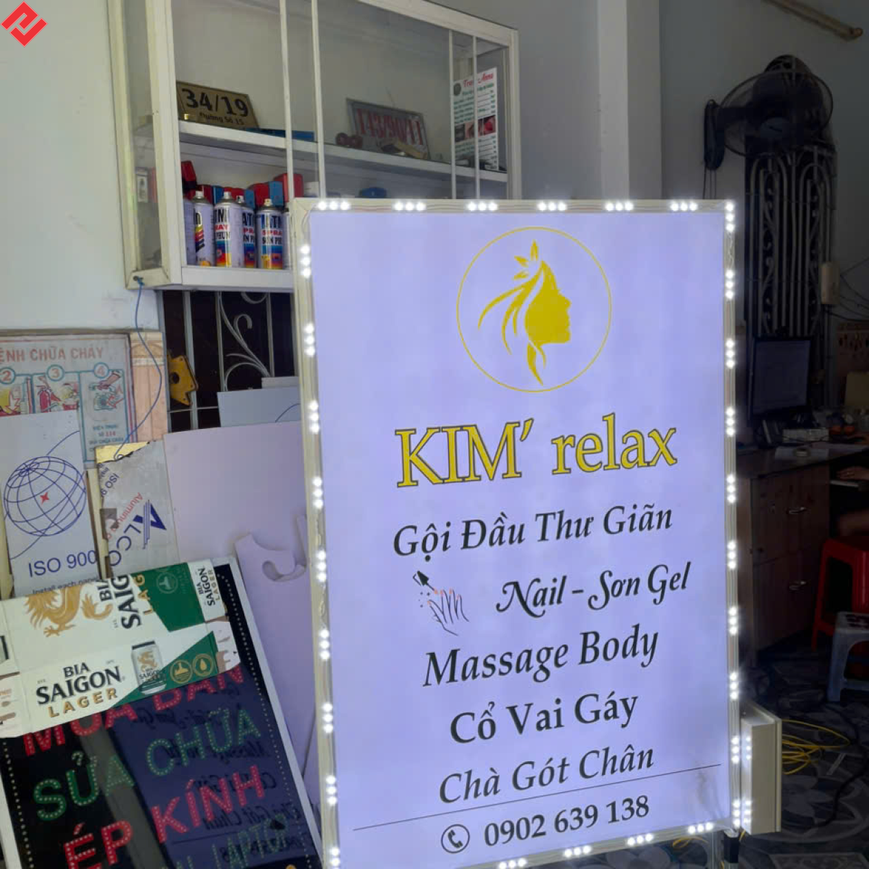 BẢNG HIỆU KIM SPA 