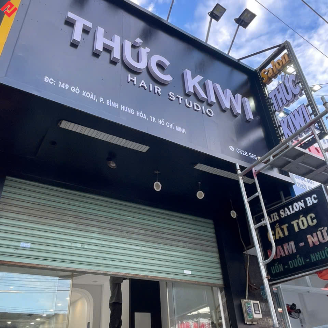 BẢNG HIỆU SALON KHU VỰC BÌNH HƯNG HÒA TP.HCM