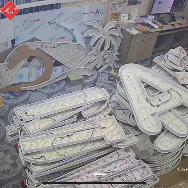 gia công chữ có đèn