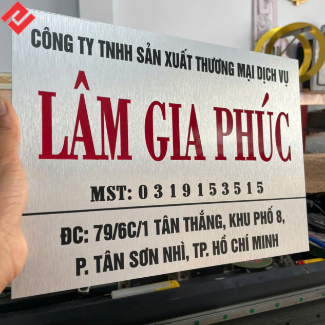 Thiết kế BẢNG HIỆU CÔNG TY KHU VỰC BÌNH HƯNG HÒA TP.HCM